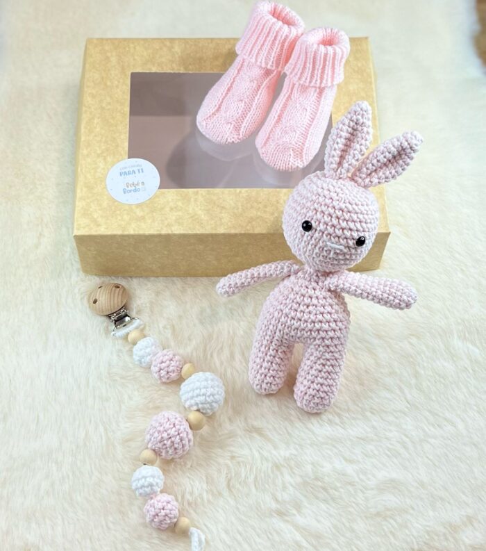 Caja Amigurumi Conejo Rosa
