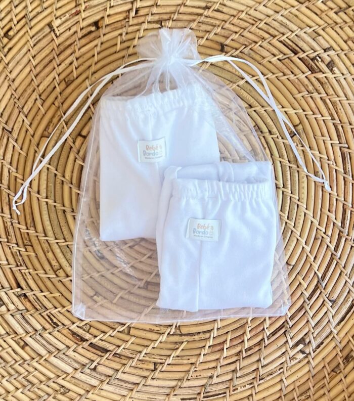 Pack Pelele x 2 Unidades Blancos T.3/6