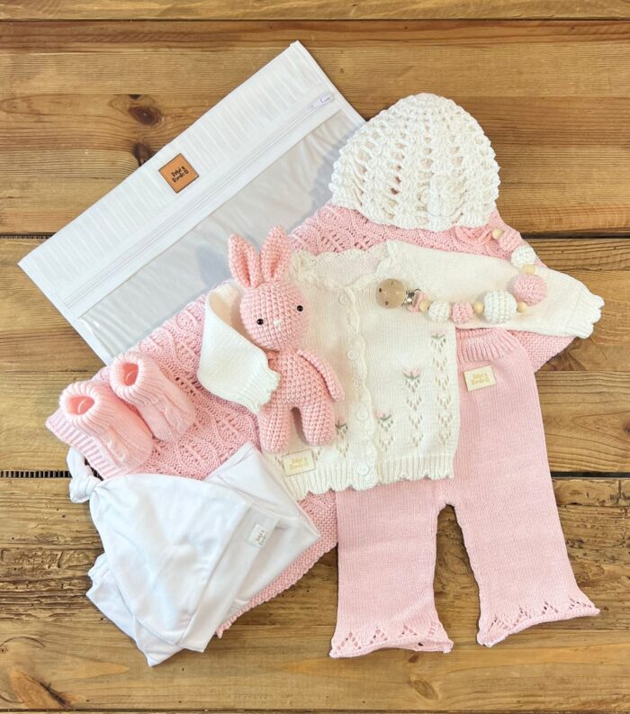 Ajuar Completo Nacimiento Hilo de Algodón Olivia